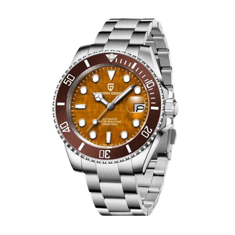 Pagani Design Automatic Orange Dial Men’s Watch- PD-1839